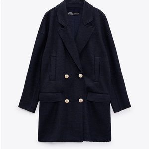 Zara navy wool jacket